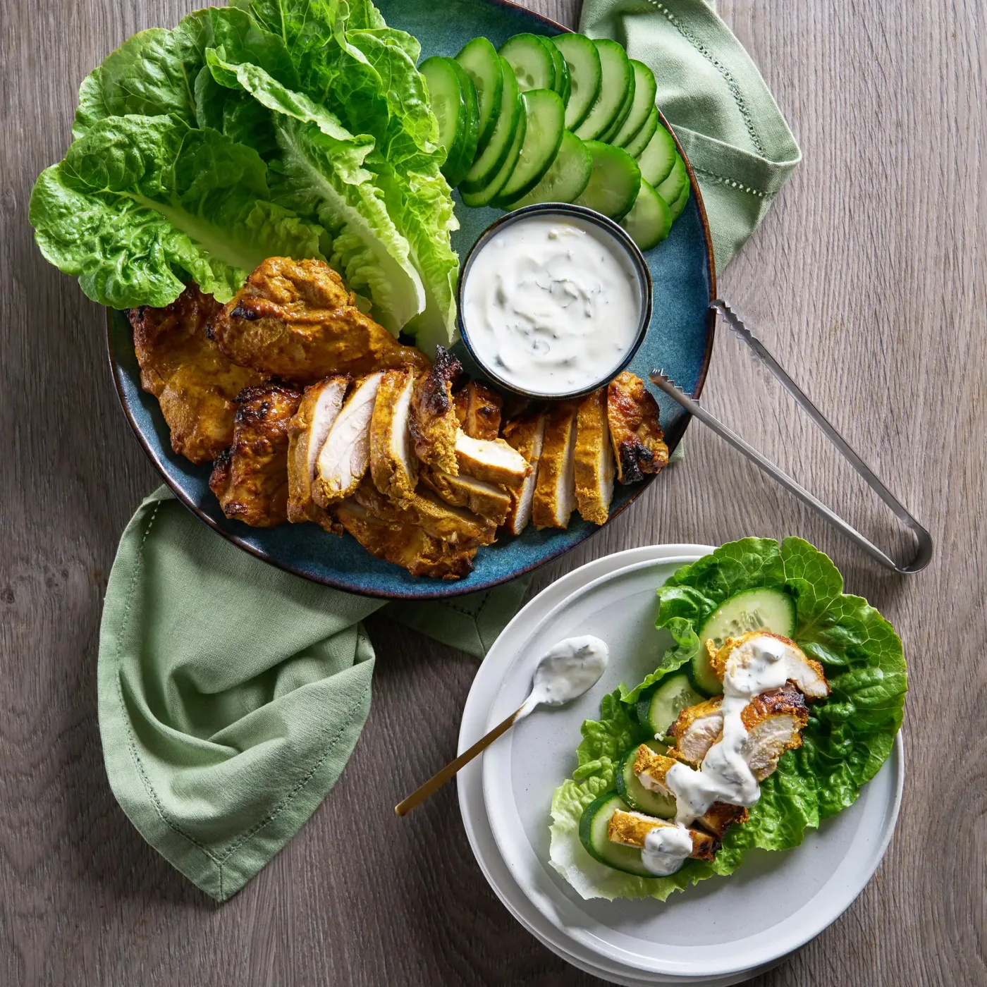 Tandoori Chicken Lettuce Wraps