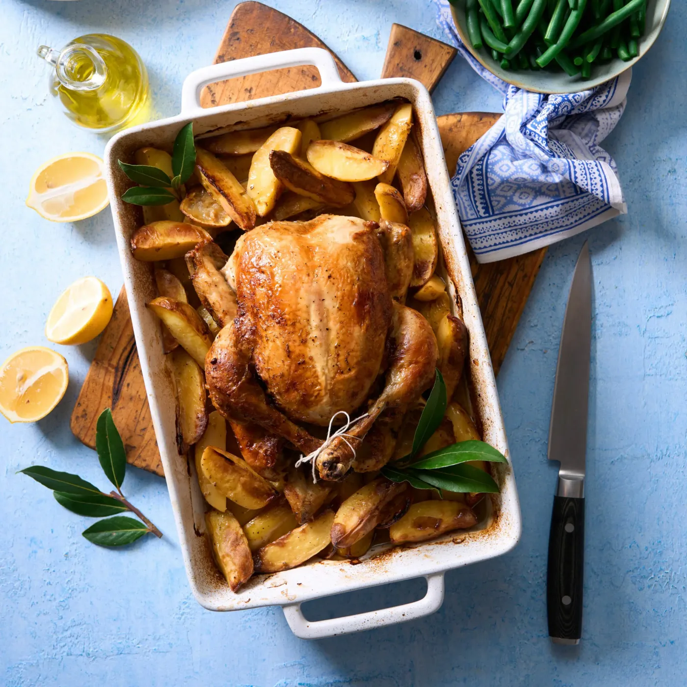Greek Style Roast Chicken & Potatoes